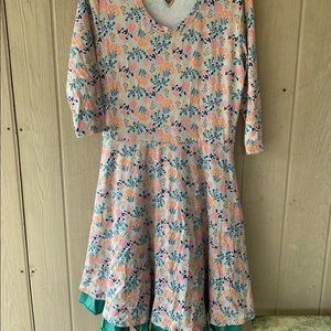 Matilda Jane Joanna Gaines Floral Swing Dress Sz L
